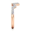 Thumbnail Image 3 of J'Lure Lab-Grown Diamond Angled Contour Wedding Band 1/3 ct tw 18K Rose Gold