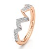 Thumbnail Image 4 of J'Lure Lab-Grown Diamond Angled Contour Wedding Band 1/3 ct tw 18K Rose Gold