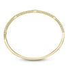 Thumbnail Image 2 of Shy Creation Diamond Three-Stone Ribbed Bangle Bracelet 1/8 ct tw 14K Yellow Gold SC22009466ZM