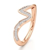 Thumbnail Image 4 of J'Lure Lab-Grown Diamond Contour Wedding Band 1/6 ct tw 18K Rose Gold