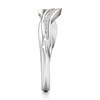 Thumbnail Image 3 of J'Lure Lab-Created Diamond Contour Wedding Band 1/6 ct tw 18K White Gold