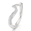 Thumbnail Image 4 of J'Lure Lab-Created Diamond Contour Wedding Band 1/6 ct tw 18K White Gold