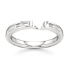 Thumbnail Image 1 of J'Lure Baguette-Cut Lab-Grown Diamond Contour Wedding Band 1/3 ct tw 18K White Gold