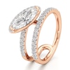 Thumbnail Image 4 of J'Lure Moval Old-Cut Lab-Grown Diamond Spiral Engagement Ring 1-3/8 ct tw 18K Rose Gold