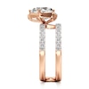 Thumbnail Image 2 of J'Lure Pentagon Brilliant-Cut Lab-Grown Diamond Spiral Engagement Ring 2-5/8 ct tw 18K Rose Gold