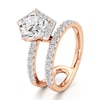 Thumbnail Image 3 of J'Lure Pentagon Brilliant-Cut Lab-Grown Diamond Spiral Engagement Ring 2-5/8 ct tw 18K Rose Gold