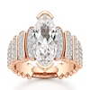 Thumbnail Image 1 of J'Lure Moval Old-Cut Lab-Grown Diamond Engagement Ring 3-5/8 ct tw 18K Rose Gold
