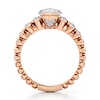 Thumbnail Image 2 of J'Lure Moval Old-Cut Lab-Grown Diamond Engagement Ring 3-5/8 ct tw 18K Rose Gold
