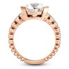 Thumbnail Image 4 of J'Lure Trillion Curved Brilliant-Cut Lab-Grown Diamond Engagement Ring 3-1/3 ct tw 18K Rose Gold