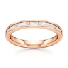 Thumbnail Image 1 of J'Lure Baguette & Round-Cut Lab-Grown Diamond Wedding Band 3/8 ct tw 18K Rose Gold