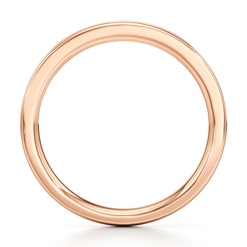 Main Image 2 of J'Lure Baguette & Round-Cut Lab-Grown Diamond Wedding Band 3/8 ct tw 18K Rose Gold