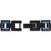 Thumbnail Image 3 of Men's Link Chain Bracelet Black & Blue Ion-Plated Stainless Steel 8.5"