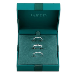 Lab-Grown Diamond Anniversary Ring Three-Piece Gift Set 1/3 ct tw 14K White Gold