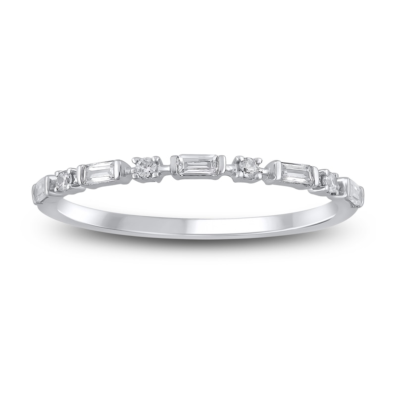 Main Image 2 of Lab-Grown Diamond Anniversary Ring Three-Piece Gift Set 1/3 ct tw 14K White Gold