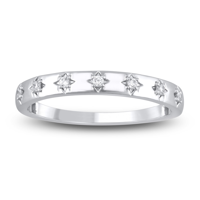 Main Image 3 of Lab-Grown Diamond Anniversary Ring Three-Piece Gift Set 1/3 ct tw 14K White Gold