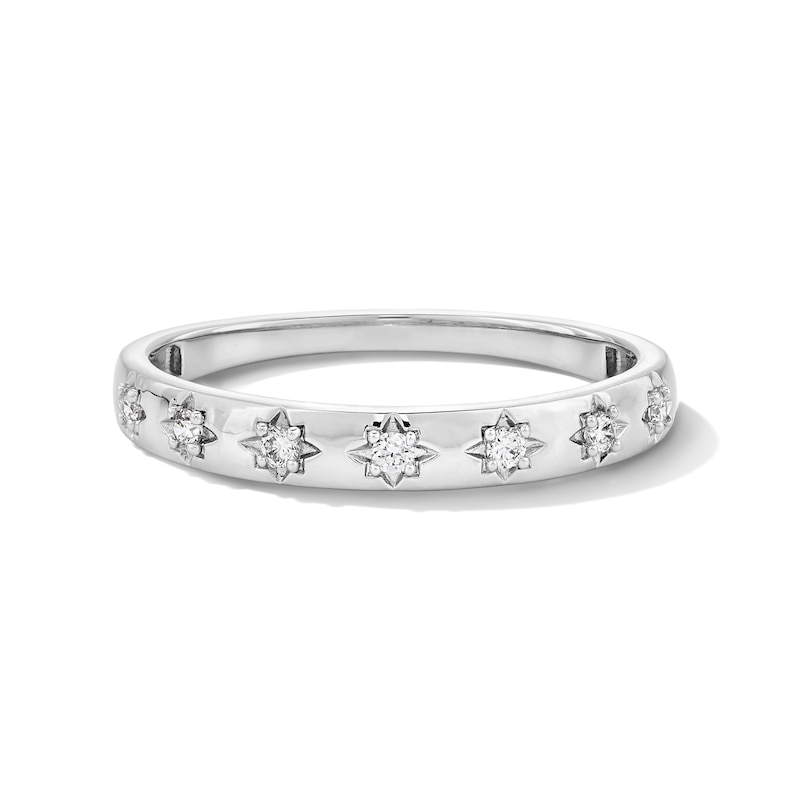 Main Image 5 of Lab-Grown Diamond Anniversary Ring Three-Piece Gift Set 1/3 ct tw 14K White Gold