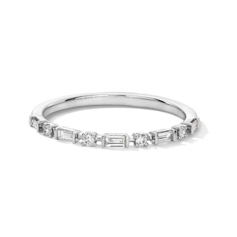 Main Image 7 of Lab-Grown Diamond Anniversary Ring Three-Piece Gift Set 1/3 ct tw 14K White Gold