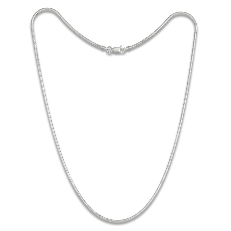 Main Image 1 of Snake Chain Necklace 1.6mm Solid Sterling Silver 20"