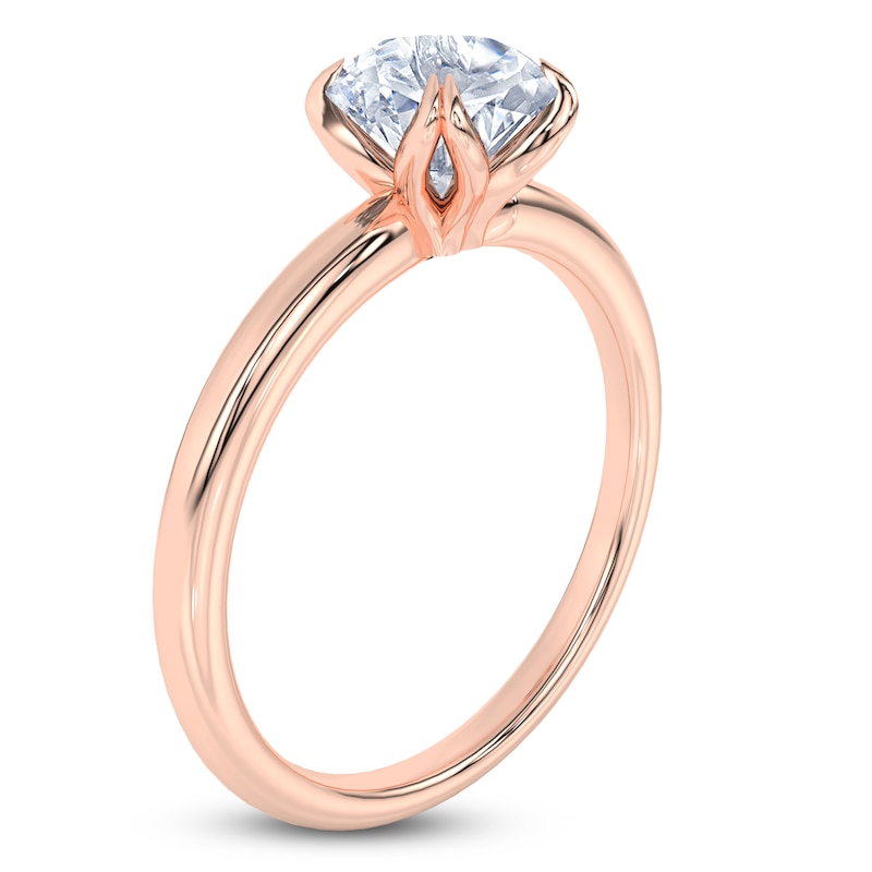 Main Image 2 of Round-Cut Solitaire Diamond Engagement Ring 1 ct tw 14K Rose Gold (I2/I)