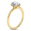 Thumbnail Image 2 of Certified Emerald-Cut Diamond Solitaire Engagement Ring 1-1/2 ct tw 14K Yellow Gold (I1/I)