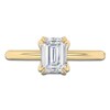 Thumbnail Image 3 of Certified Emerald-Cut Diamond Solitaire Engagement Ring 1-1/2 ct tw 14K Yellow Gold (I1/I)