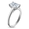 Thumbnail Image 2 of Radiant-Cut Lab-Grown Diamond Solitaire Plus Engagement Ring 2 ct tw Platinum (VS2/F)