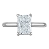 Thumbnail Image 3 of Radiant-Cut Lab-Grown Diamond Solitaire Plus Engagement Ring 2 ct tw Platinum (VS2/F)