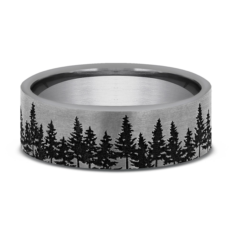 Main Image 3 of Men's Forest Comfort-Fit Wedding Band Tungsten Carbide 7mm