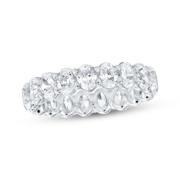 Oval-Cut Lab-Grown Diamond Eternity Band 3 - 4 ct tw Platinum