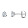 Thumbnail Image 1 of Round-Cut Lab-Grown Diamond Solitaire Stud Earrings 1/2 ct tw 18K White Gold (VS2/F)