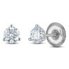 Thumbnail Image 2 of Round-Cut Lab-Grown Diamond Solitaire Stud Earrings 1/2 ct tw 18K White Gold (VS2/F)