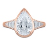 Thumbnail Image 3 of Vera Wang VOW Pear-Shaped Lab-Grown Diamond Engagement Ring 3-1/4 ct tw 14K Rose Gold