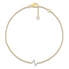 Thumbnail Image 1 of Diamond Initial Z Bracelet 1/15 ct tw 10K Yellow Gold 7.5"