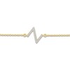 Thumbnail Image 2 of Diamond Initial Z Bracelet 1/15 ct tw 10K Yellow Gold 7.5"