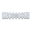 Thumbnail Image 3 of Marquise-Cut Lab-Grown Diamond Anniversary Ring 1 ct tw 14K White Gold