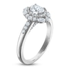 Thumbnail Image 2 of Vera Wang VOW Oval-Cut Diamond Double Halo Engagement Ring 1 ct tw 14K White Gold