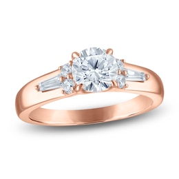 Vera Wang VOW Round-Cut Diamond Engagement Ring 1-1/4 ct tw 14K Rose Gold