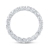 Thumbnail Image 3 of Oval-Cut Lab-Grown Diamond Eternity Band 3 to 4 ct tw Platinum