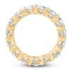 Thumbnail Image 2 of Certified Round-Cut Diamond Eternity Band 4-1/5 to 5-1/8 ct tw 14K Yellow Gold
