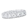 Thumbnail Image 1 of Certified Round-Cut Diamond Eternity Band 4-1/5 to 5-1/8 ct tw Platinum