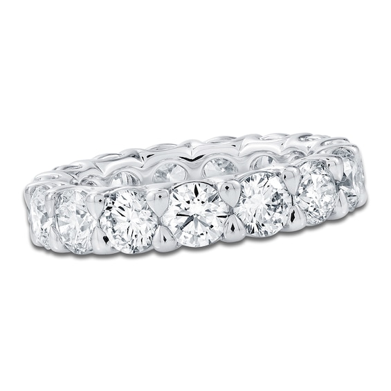 Chosen Certified Round-Cut Diamond Eternity Band 4-1/5 to 5-1/8 ct tw Platinum