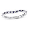 Thumbnail Image 0 of Vera Wang WISH Sapphire/Diamond Wedding Band 14K White Gold