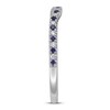 Thumbnail Image 2 of Vera Wang WISH Sapphire/Diamond Wedding Band 14K White Gold