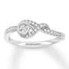 Thumbnail Image 0 of Interwoven Diamond Ring 1/10 ct tw Round-cut Sterling Silver