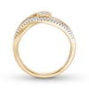 Thumbnail Image 2 of Interwoven Diamond Ring 1/5 ct tw Round-cut 10K Yellow Gold