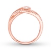 Thumbnail Image 2 of Interwoven Diamond Ring 1/5 ct tw Round-cut 10K Rose Gold