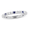 Thumbnail Image 0 of Vera Wang WISH Diamond & Sapphire Band 1/4 ct tw 14K White Gold