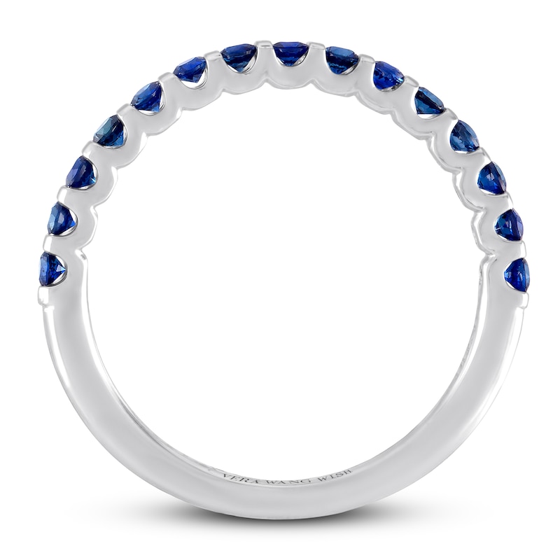 Vera Wang WISH Natural Sapphire Anniversary Band 14K White Gold