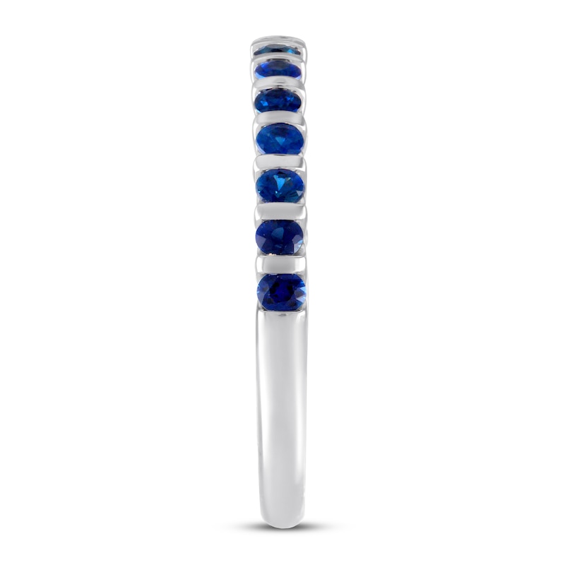 Vera Wang WISH Natural Sapphire Anniversary Band 14K White Gold