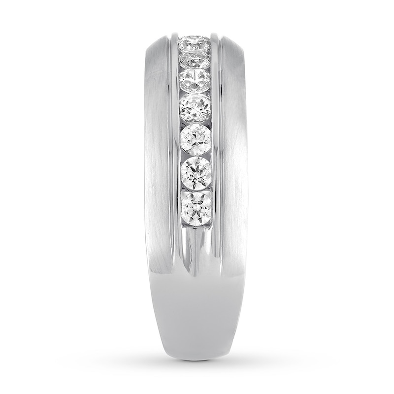 Main Image 3 of Vera Wang LOVE Men's Band 1 ct tw Diamonds 14K White Gold